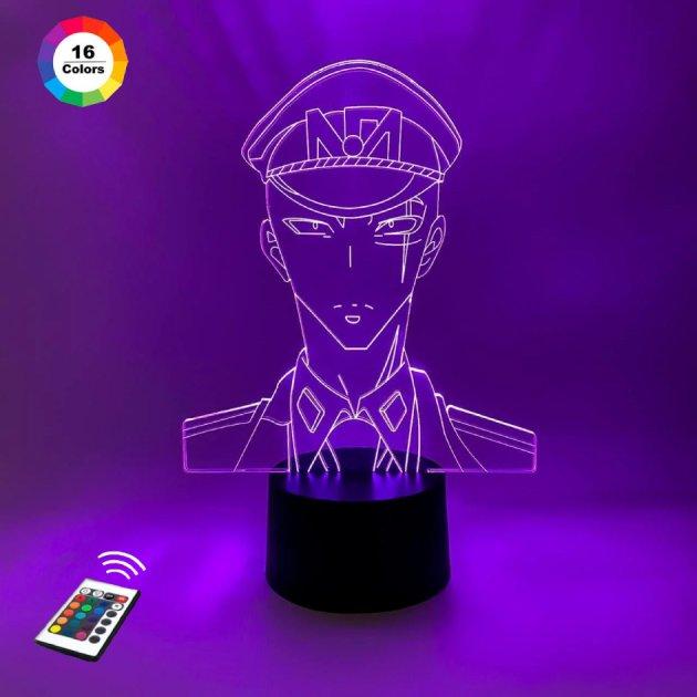 3D-нічник "Хаджиме Сугороку" (ВОЛІЧНЕ ЗОБРАЖЕННЯ)+ пульт ДК + мережевий адаптер +батарейки (3ААА) 3DTOYSLAMP