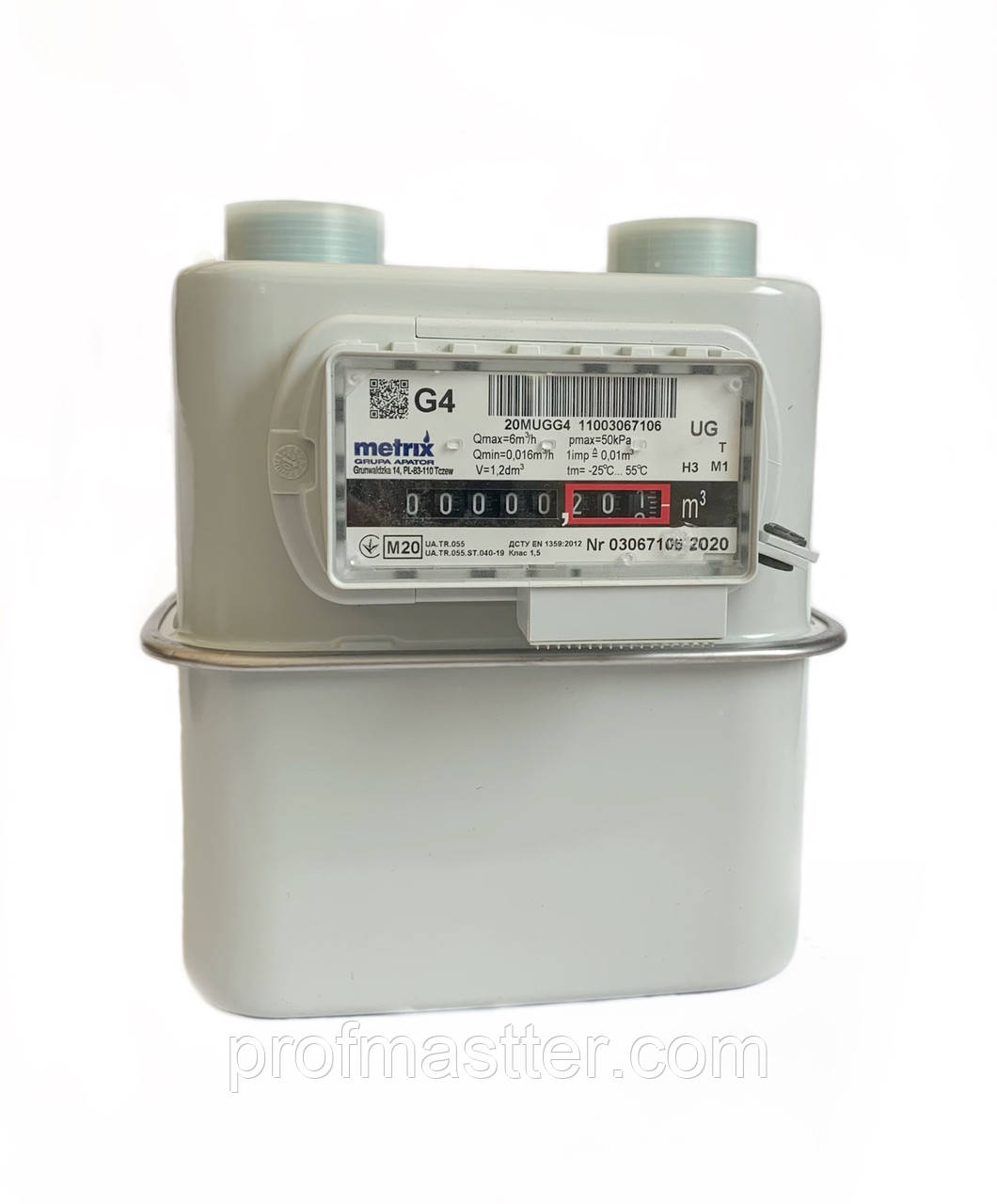 Лічильник газу мембранний Metrix G 4 3/4 дюйма