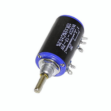 Резистор змінний багатообертовий WXD3-13-2W-10K 10КОм L-20мм, Китай