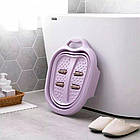 Складная массажная ванночка для ног Supretto 50х41см, Фіолетова / Расслабляющая ванна для педикюра, фото 6