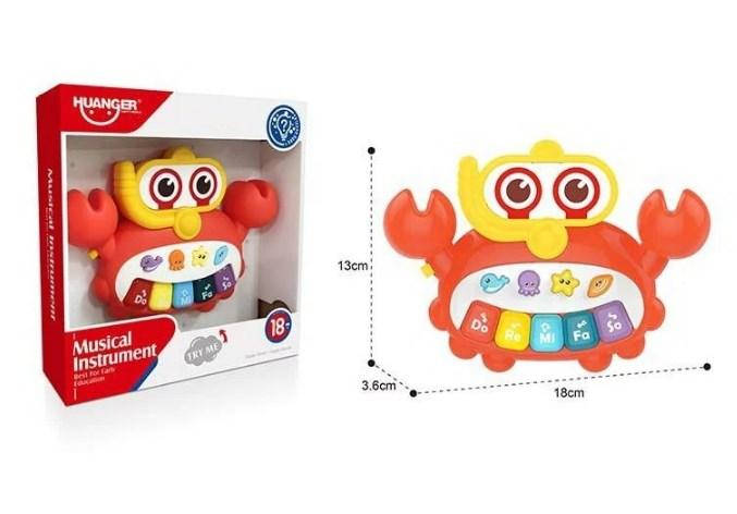 Піаніно Крабик на батарейках, фото 1