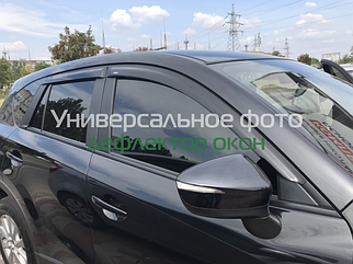 Дефлектори вікон Chevrolet Lacceti 2004-2014 HB (CHR11). Ветровики на  Chevrolet  Lacceti хетчбек