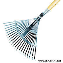 Граблі віялові з держаком Bellota / Беллота 3042 CM, 385-480 мм (Іспанія), фото 2