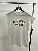 Женская футболка с надписью - "CALIFORNIA west coast".