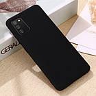 Чехол Silicone Case Full для Samsung A02s (A025) Black, фото 4