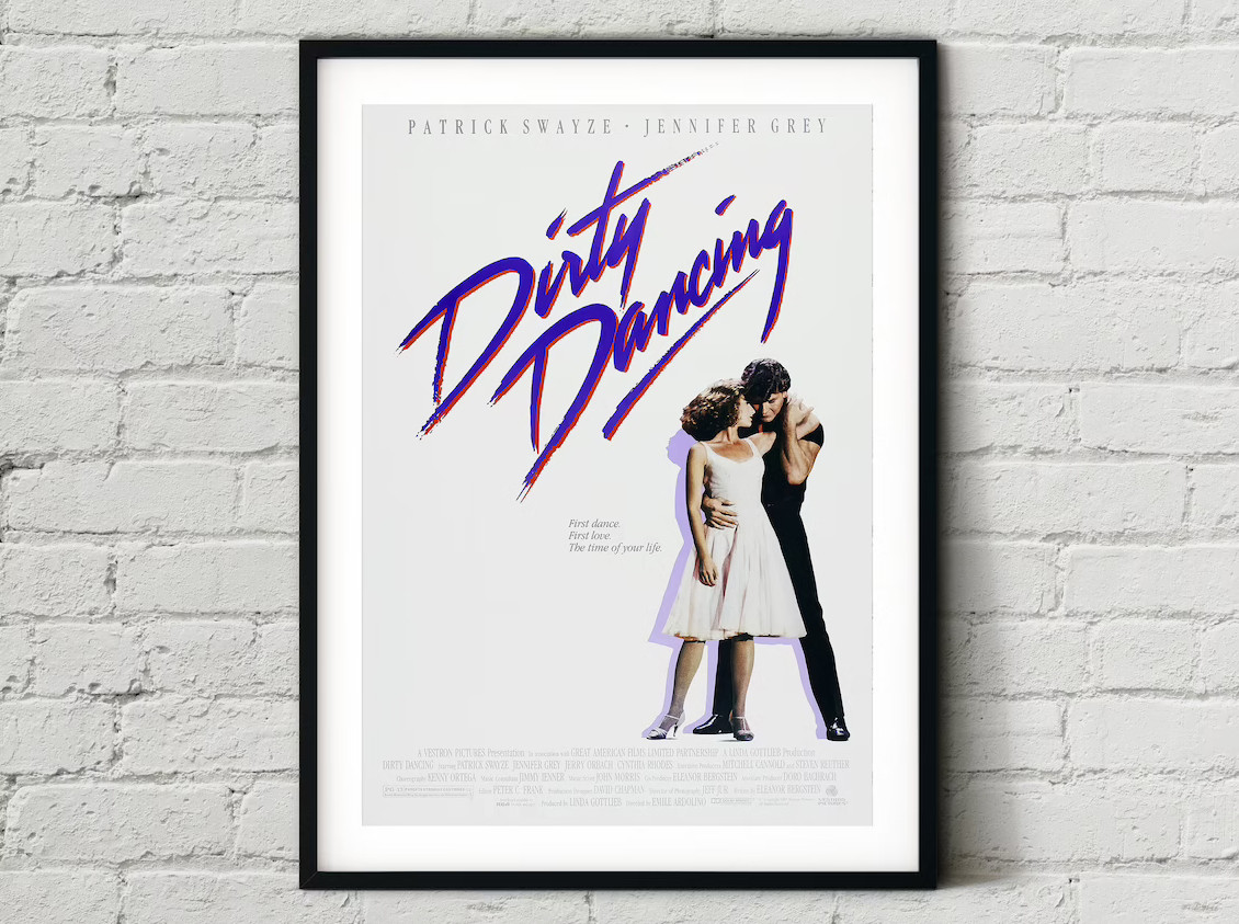 Плакат Dirty Dancing формат А3 без рам