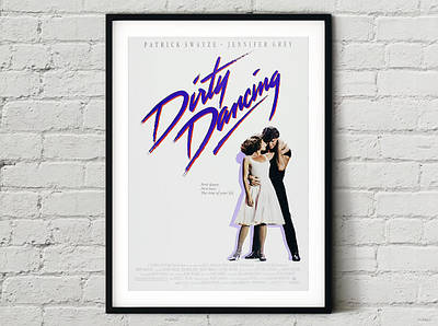 Плакат Dirty Dancing формат А3 без рам