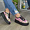 Кросівки шкіряні жіночі на шнурівці, фото 2