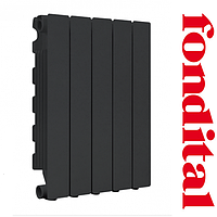 Алюмінієвий секційний радіатор опалення FONDITAL BLITZ SUPER B4 BLACK COFFEE 500/100, Італія