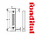 Алюмінієвий секційний радіатор опалення FONDITAL BLITZ SUPER B4 BLACK COFFEE 500/100, Італія, фото 2