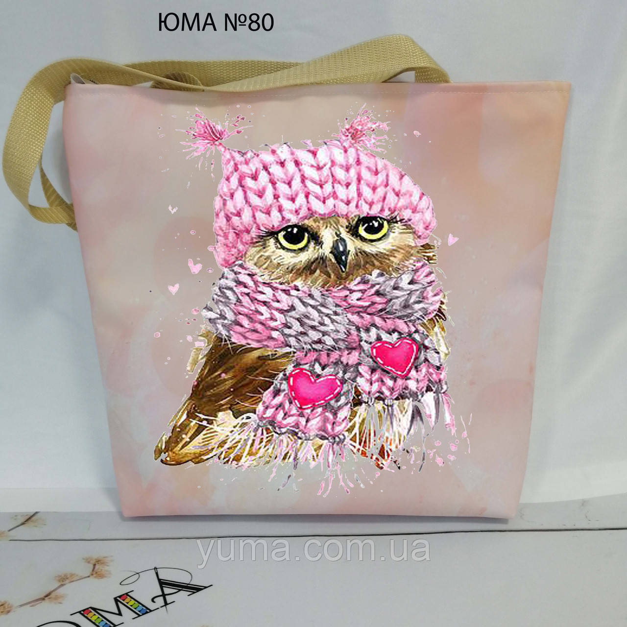 Сумка з принтом СОВА