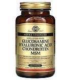 Для суглобів і зв'язок Solgar Glucosamine Hyaluronic Acid Chondroitin MSM 120 таблеток, фото 8