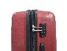 Средний красный дорожный  чемодан (M) полипропилен на 4 колесах фирма  AIRTEX Paris 241  red, фото 5