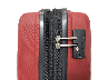 Средний красный дорожный  чемодан (M) полипропилен на 4 колесах фирма  AIRTEX Paris 241  red, фото 7