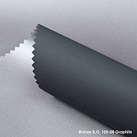 Рулонні штори Бостон Блекаут. Тканинні ролети Boston Blackout Графітовий 105-08, 350