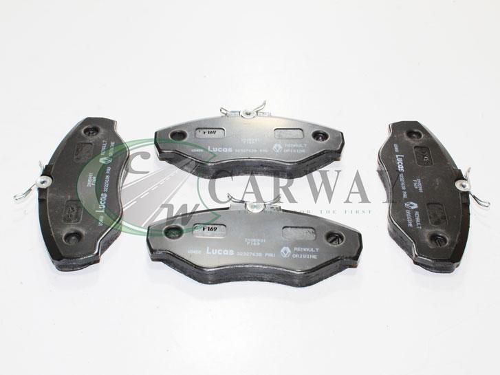 Колодки передні гальмівні Renault Trafic II F9Q 1.9dci, M9R 2.0dci, G9U 2.5dci 7701050914 Renault (Original)