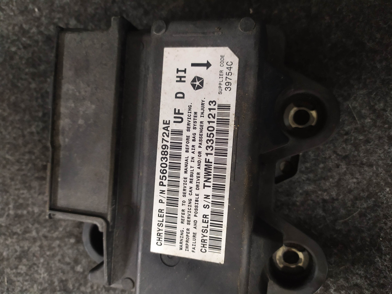 Модуль керування подушками безпеки chrysler, фото 1