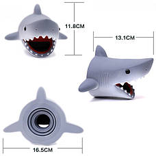 Розширювач змішувача для дитячої кімнати Акула RESTEQ Подовжувач змішувача Акула. Дитяча насадка на кран Акула, фото 3