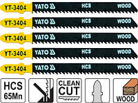 Набор полотен для электролобзика по дереву, CS 10 TPI 100 мм 5 шт YATO