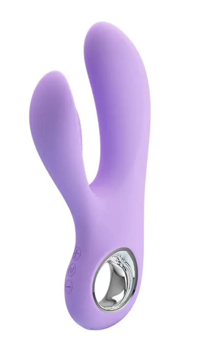 Вібратор зі стимулятором клітора Pretty Love Canrol Vibrator, 17х3,4 см