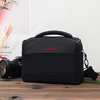 Фотосумка для фотоаппарата Canon EOS, противоударный чехол Кенон цвет Черный+ дождевик( код: F062B )