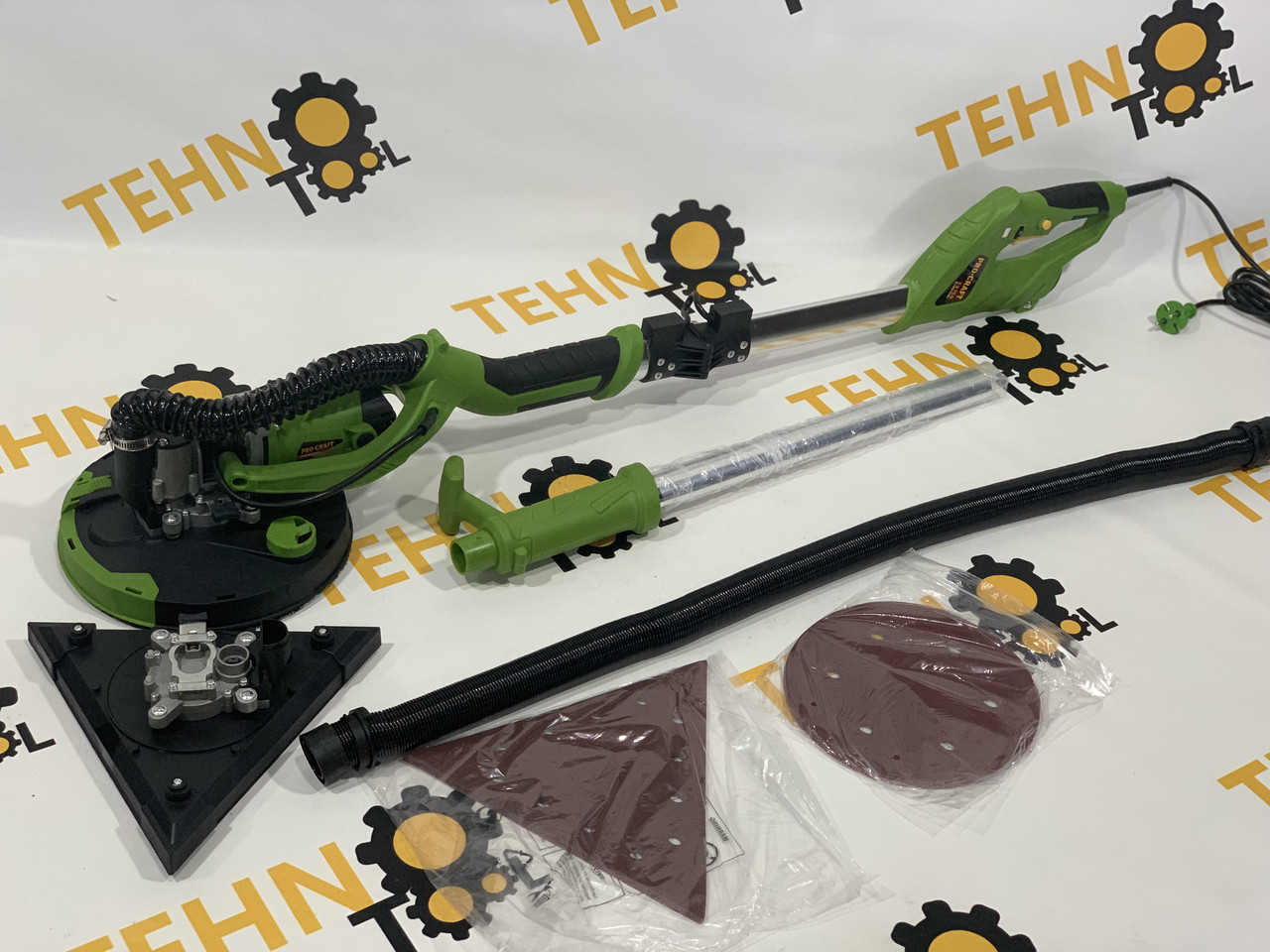 Шлифмашина для стен и потолков Procraft EX750 (жираф, 2 платформы ...