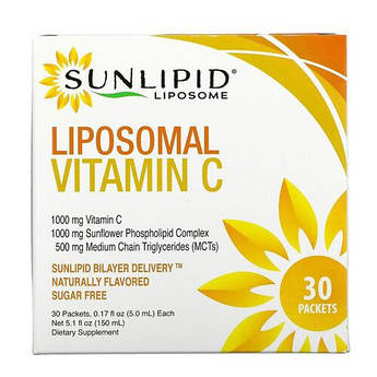 Липосомальний вітамін C 1000, мгSunLipid Liposomal Vitamin C 30 пакетиків