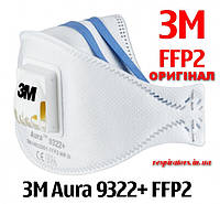 Респіратор 3М 9322 Aura+ FFP2 Original Оригінал 1 шт.