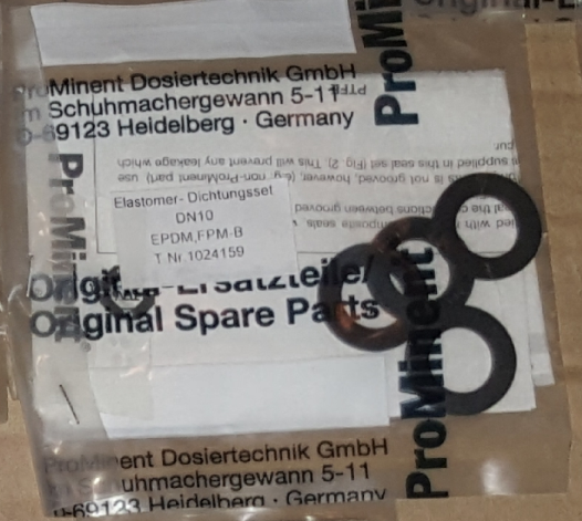 ProMinent No1024159 Комплект плоских сальників з еластомеру (Elastomer-gasket-set DN10 EPDM, FPM-B), фото 1