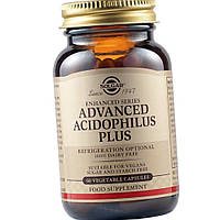 Для микрофлоры кишечника Solgar Advanced Acidophilus Plus 60 капсул