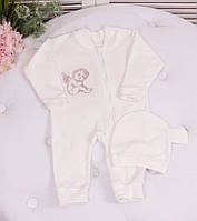 Чоловічок Гермес з шапочкою, вишивка на спинці + на грудях