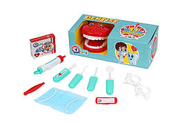 Дитячий пластиковий універсальний ігровий Набір стоматолога іграшковий медичний набір для дитини в коробці