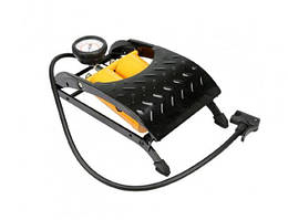 Насос ножний з манометром (2 циліндра) VOREL 82015