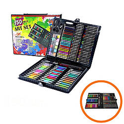 Набір для малювання та творчості Валізка з фломастерами олівці для дітей Art Set 150 предметів