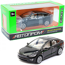 Машинка металева Автопром Tesla метал, Тесла, фото 4