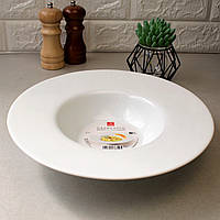 Біла тарілка для різотто Bormioli Rocco Grangusto 27 см, Тарілка Капелюх для Пасти