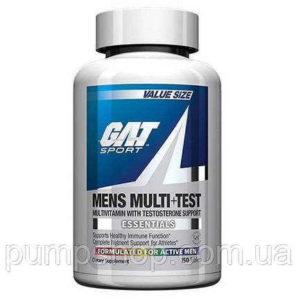 Вітаміни для чоловіків GAT Sport Mens Multi+Test 150 таб., фото 1
