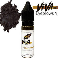 VIVA ink Eyebrows 4 Coffee (6мл) пігмент для татуажу