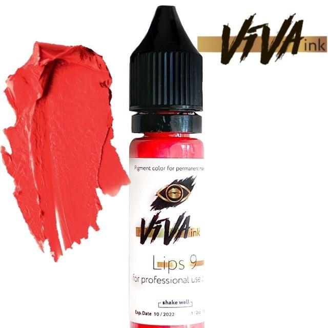 VIVA ink Lips 9 Blood (6 мл) пігмент для татуажу