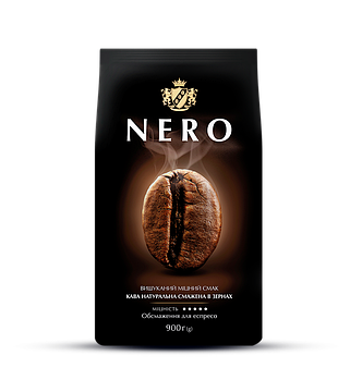 Кава в зернах Ambassador Nero, пакет 900г