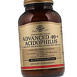 Для мікрофлори кишечника Solgar Advanced 40+ Acidophilus 60 капсул, фото 6