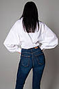 Молодіжна широка чорна блуза сорочка з бавовни Ені 42 44 46 48 розміри, фото 10