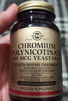 Хром (Полінікотінат) Solgar Chromium Polynicotinate 200 mcg 100 капсул, фото 4