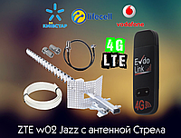 Готовый комплект 4G-LTE-3G ZTE evdo link 8377 с направленной антенной СТРЕЛА 21dbi