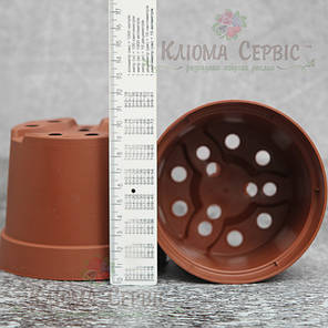 Горщики для розсади 0,63 л (кр), KLODA (Польща), теракот, фото 2
