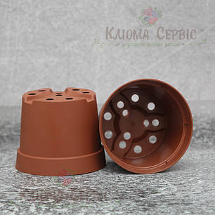 Горщики для розсади 0,63 л (кр), KLODA (Польща), теракот, фото 2