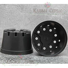 Горщики миски для хризантем, 3 л KLODA (Польща) чорний