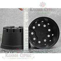 Горщики миски для хризантем, 3 л KLODA (Польща) чорний, фото 2