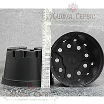 Горщики миски для хризантем, 3 л KLODA (Польща) чорний, фото 3