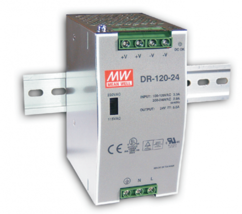 Промисловий блок живлення DR-120-12 12 VDC, 120 W